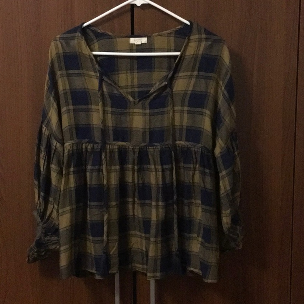 GANJI | oversized patterned blouse